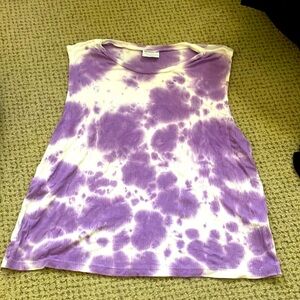 Purple and white tank
